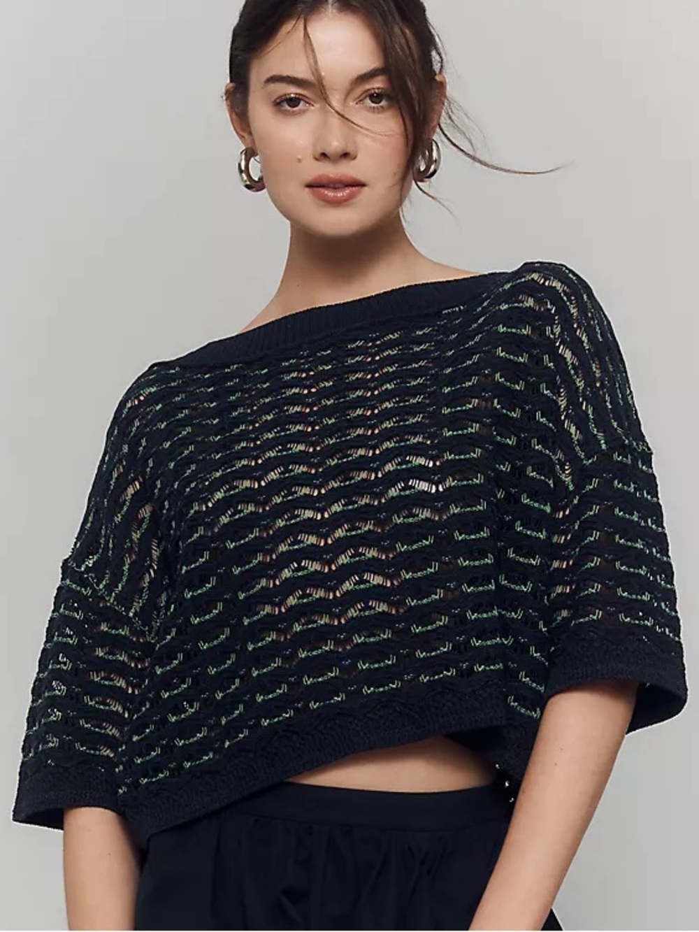 Anthropologie Maeve The East-West Boatneck Sweater Size S